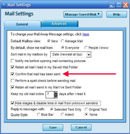 Remove the checkbox in front of 