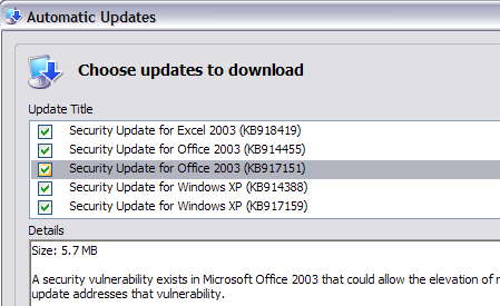 Windows System Updates