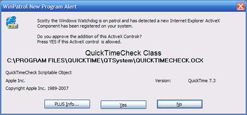 New ActiveX control from Apple