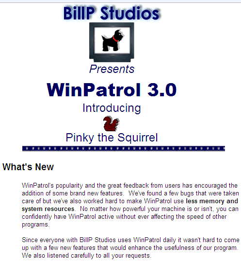 WinPatrol 3.0 in 2001