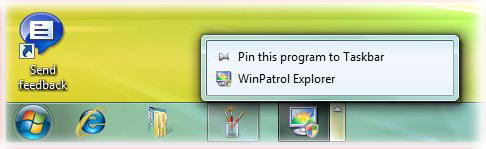 WinPatrol on the Windows 7 task bar